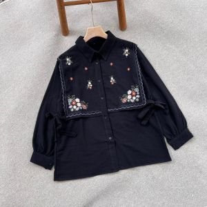 Kemeja Bordir Bahan Linen